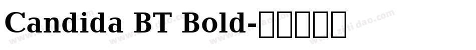 Candida BT Bold字体转换